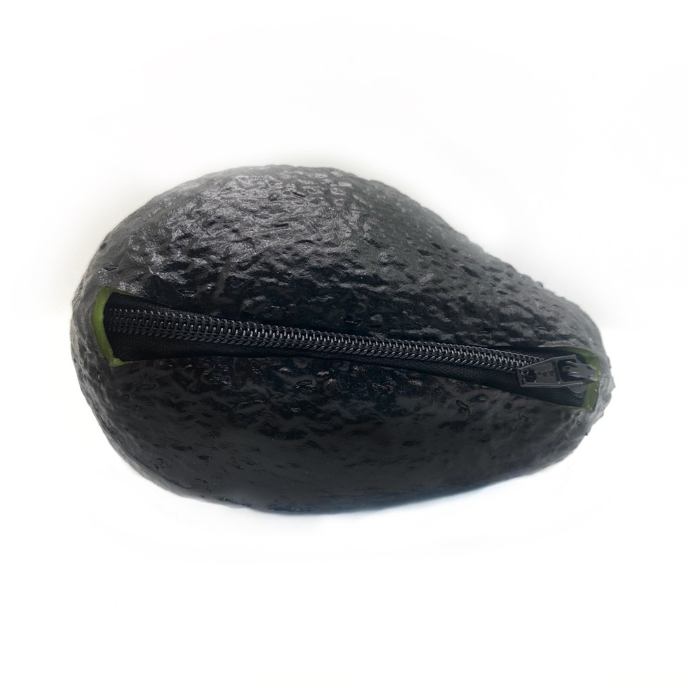 Avocado, red and yellow corn coin pouch.